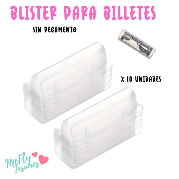 Blister para billetes / 10 und PREVENTA, LLEGADA APROX 3/7/26