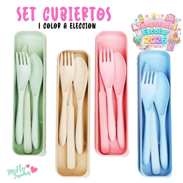 Set cubiertos/ Color a eleccion
