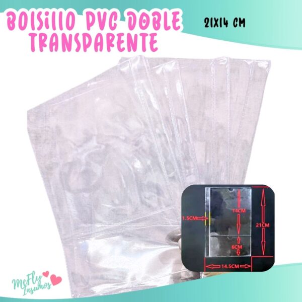 Bolsillo PVC DOBLE / A5