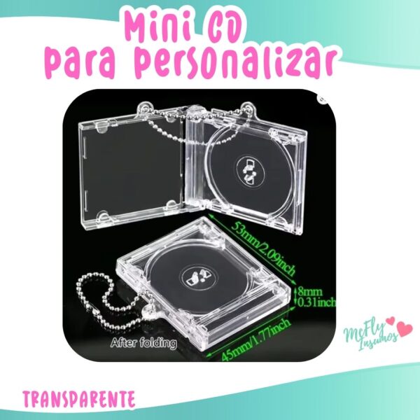 Mini CD para personalizar / pack 5 und
