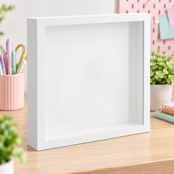 Cuadro con profundidad/ shadow box 20x20x4