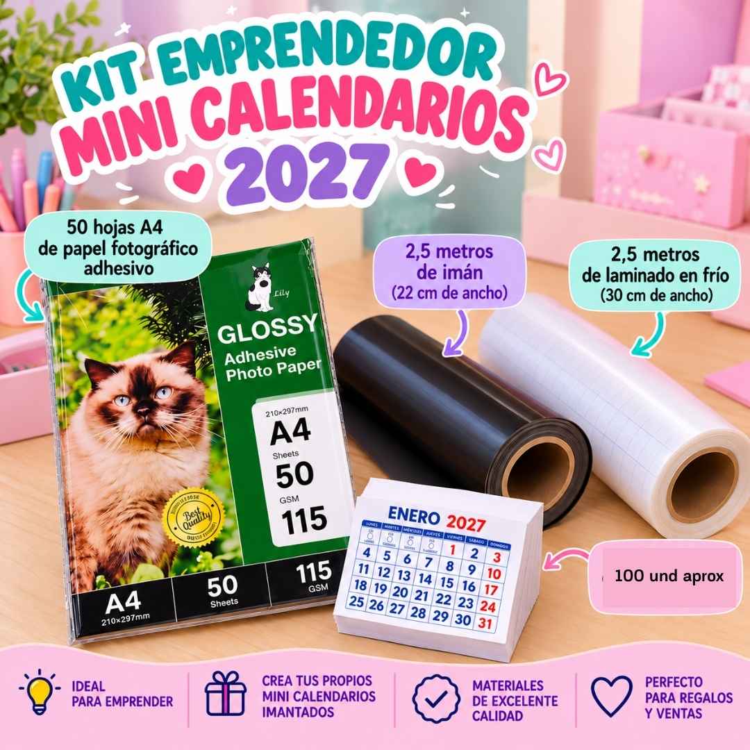 Kit Emprendedor Mini Calendarios 2027